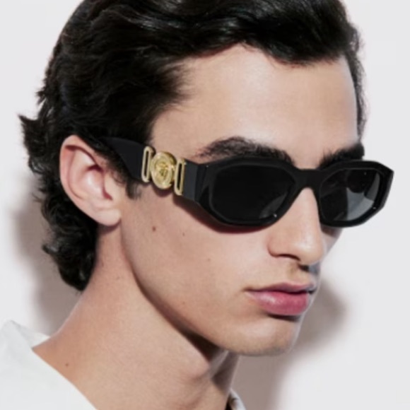 Versace Sunglasses Unisex black and gold - Picture 6 of 15